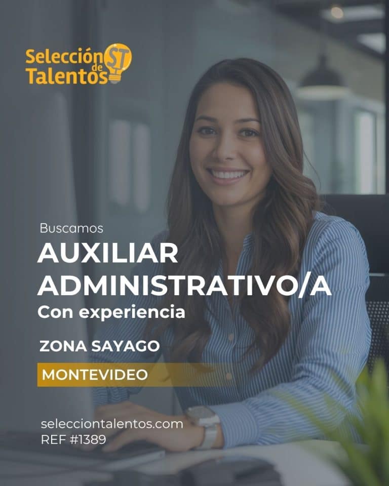 Auxiliar Administrativo/a – Empresa Logística | Sayago, Montevideo
